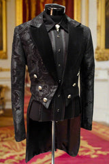 VICTORIAN TAILCOAT - BLACK TAPESTRY