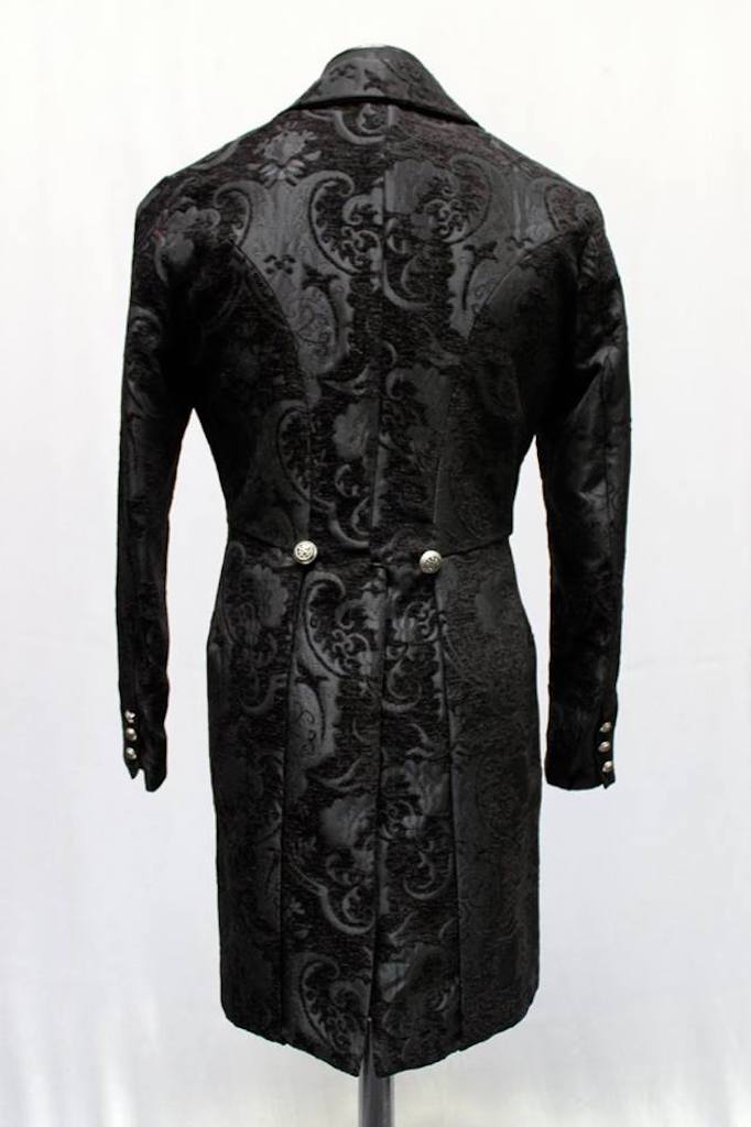 VICTORIAN TAILCOAT - BLACK TAPESTRY by Shrine of Hollywood