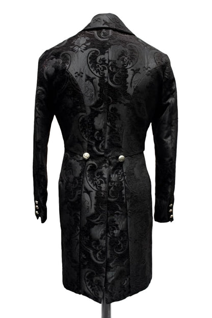 Shrine of Hollywood VICTORIAN TAILCOAT - BLACK TAPESTRY Men's Coats
