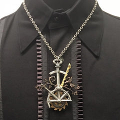 STEAMPUNK SAWBLADE NECKLACE