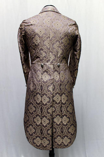 Shrine of Hollywood MONTE CRISTO TAILCOAT - PURPLE BROCADE Men's Coats