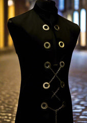 HELLRAISER ROBE  W/ CHAIN - BLACK DENIM