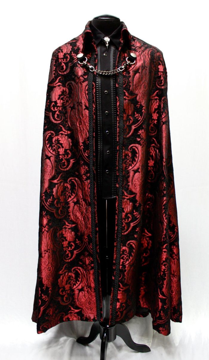Shrine of Hollywood CLOAK OF DARKNESS - RED AND BLACK TAPESTRY Capes