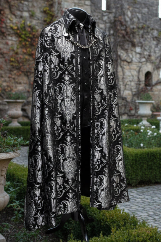 CLOAK OF DARKNESS - SILVER AND BLACK TAPESTRY