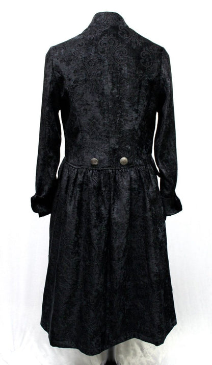 Shrine of Hollywood ORDER OF THE DRAGON COAT - BLACK VELVET BROCADE Men's Coats