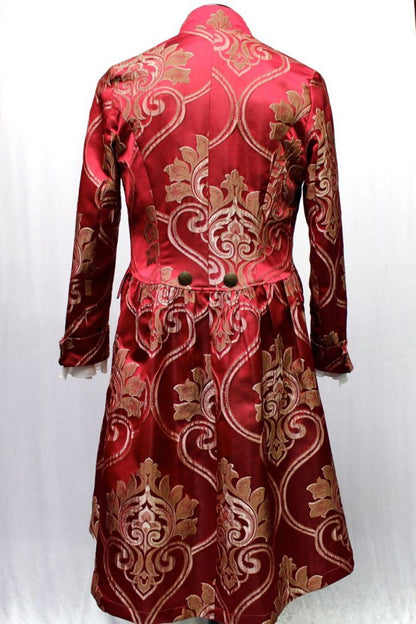 Shrine of Hollywood ORDER OF THE DRAGON COAT - BLOOD RED BROCADE Men's Coats