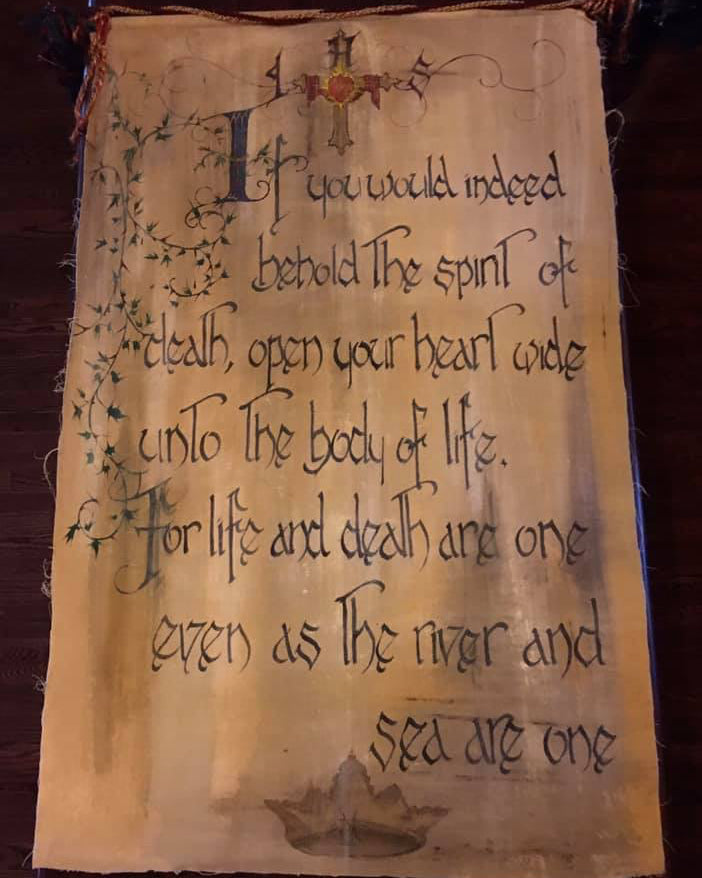 THE SPIRIT OF DEATH AND BODY OF LIFE TAPESTRY