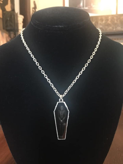 Shrine of Hollywood NOSFERATU'S REST NECKLACE coffin necklace Gothic Necklace Jewelry - Necklaces and Chokers
