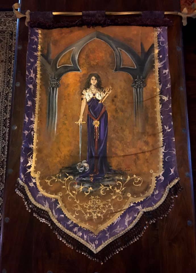 THE PURPLE SORCERESS TAPESTRY