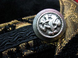 ANTIQUE METAL LION BUTTONS - Small