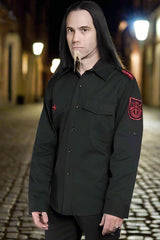 GUERRILLA ARMY SHIRT - BLACK W/ RED