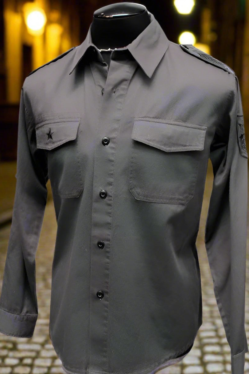 GUERRILLA ARMY SHIRT - GREY W/ BLACK