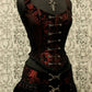 PIN BODICE - RED AND BLACK TAPESTRY