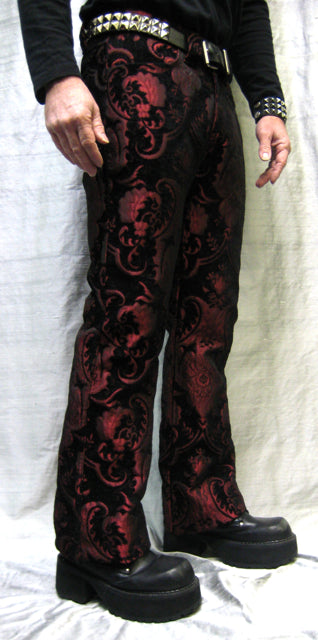 TAPESTRY PANTS - RED/BLACK