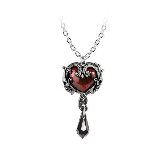 Shrine of Hollywood AFFAIR OF THE HEART NECKLACE Default Title Gothic Necklace Heart Necklace Jewelry - Necklaces and Chokers