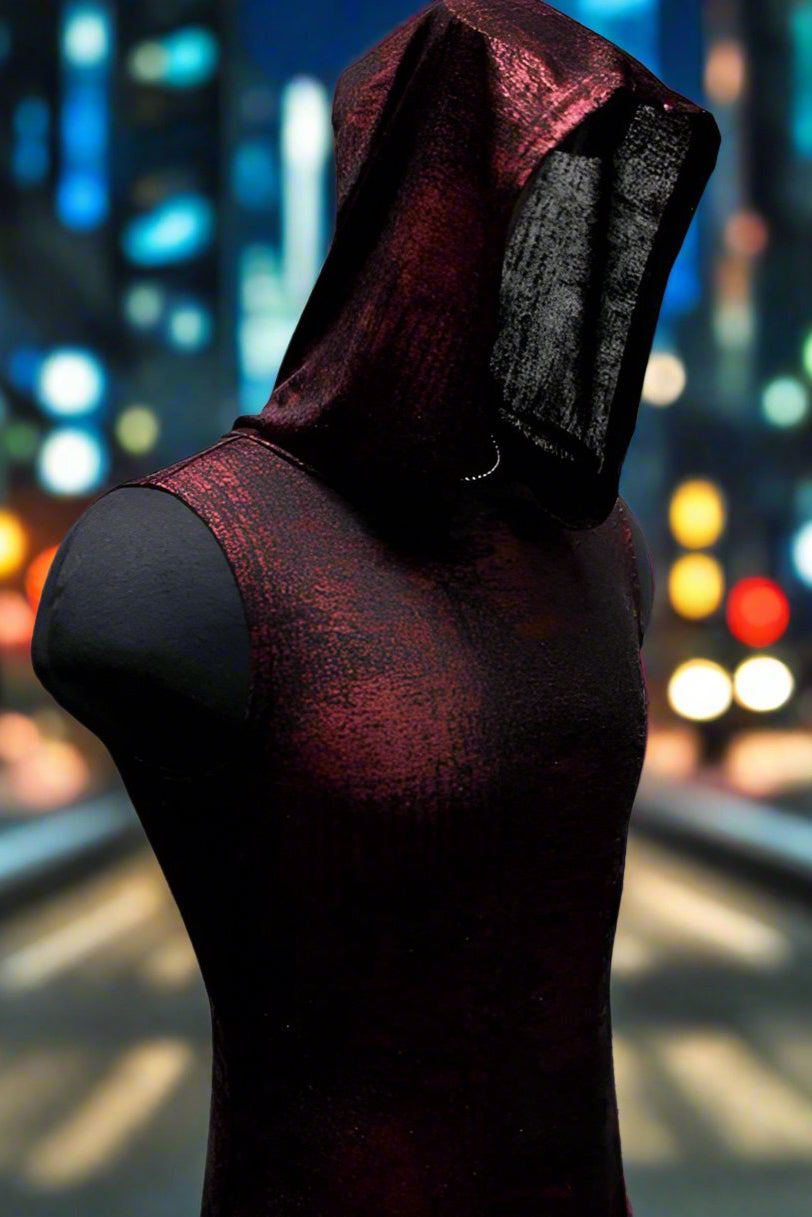 MEN'S HOODIE T - METALLIC RED
