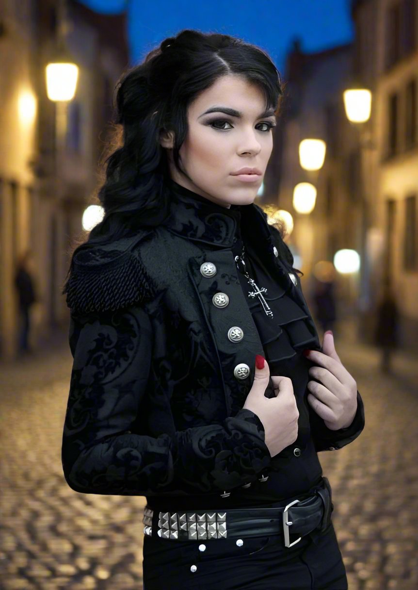 TOREADOR JACKET - BLACK TAPESTRY Shrine of Hollywood jacket bolero bullfighter coat jacket spanish tapestry toreador Women's Jackets