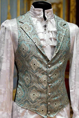 ARISTOCRAT VEST - EDWARDIAN BROCADE - GREEN