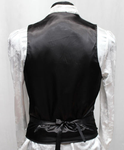 Shrine of Hollywood ARISTOCRAT VEST - DIAMOND PATTERN - BLACK TAPESTRY goth gothic Men's Vests silver steampunk tapestry vampire vest victorian wedding