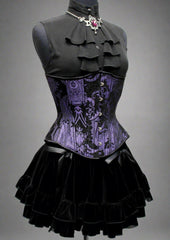 TAPESTRY CORSET - PURPLE/BLACK