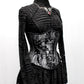TAPESTRY CORSET - SILVER/BLACK
