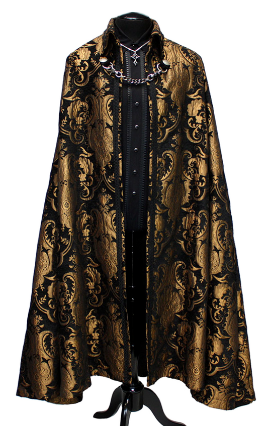 CLOAK OF DARKNESS - GOLD AND BLACK TAPESTRY by Shrine of Hollywood
