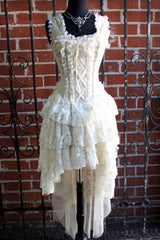 PARIS CABARET DRESS - IVORY TAFFETA