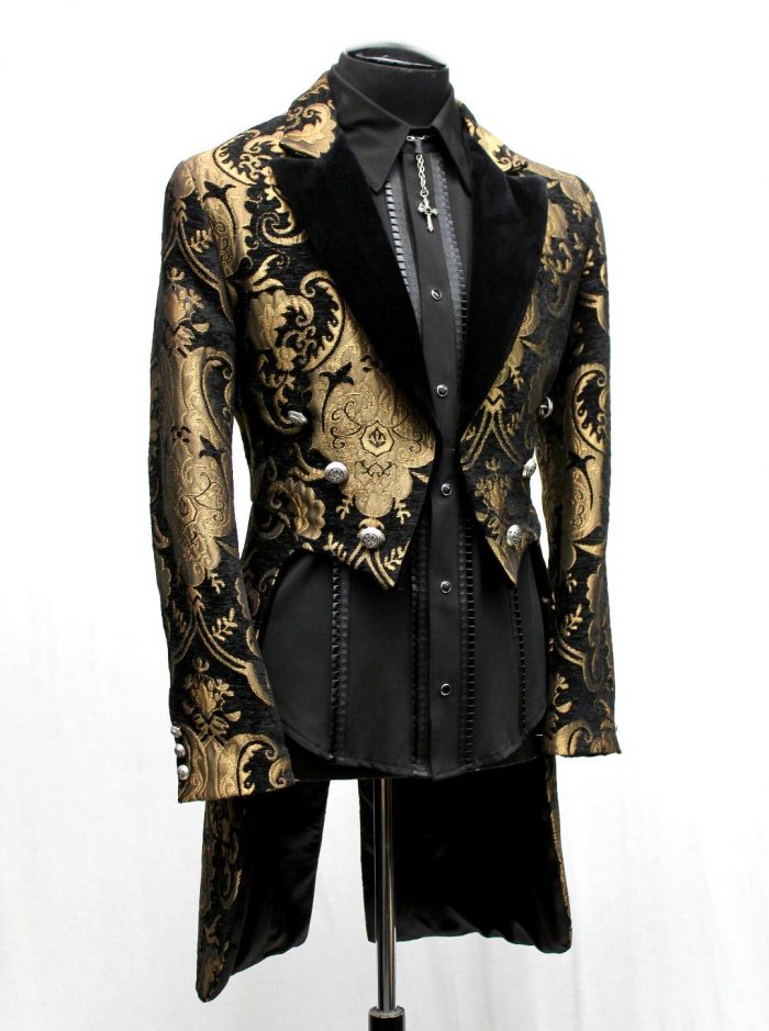 VICTORIAN TAILCOAT - Gold/Black Tapestry