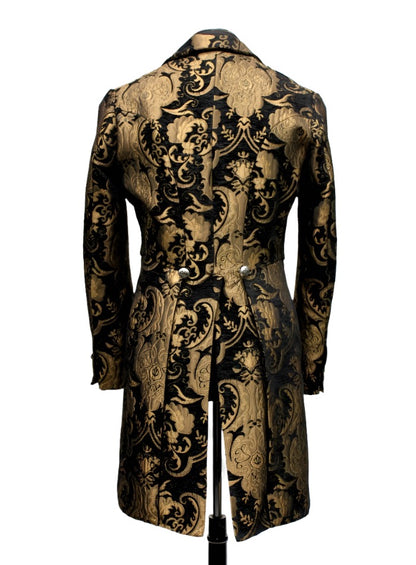 Shrine of Hollywood VICTORIAN TAILCOAT - Gold/Black Tapestry Men's Coats